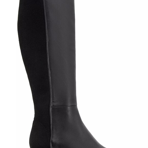 Kenneth Cole Gentle Souls, Emily Tall Leather Elastic Boot in BLACK LEATHER ,NIB - Picture 2 of 5